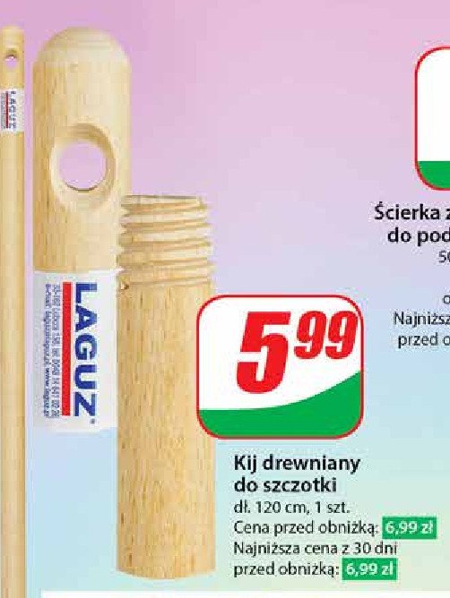 Kij drewniany 120 cm LAGUZ promocja