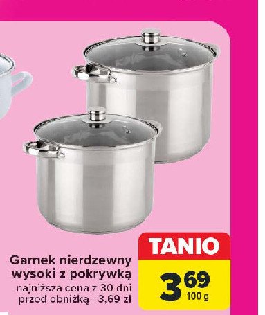 Garnki nierdzewne wysokie promocja