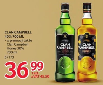 Whisky Clan Campbell 40% 700 ml promocja w Selgros