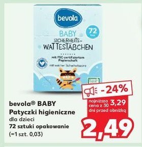 Patyczki kosmetyczne dla dzieci Bevola baby promocja