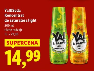 Koncentrat do saturatora light 500 ml, różne rodzaje promocja w Lidl
