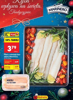 Filet z mintaja bez skóry Marinero promocja w Biedronka