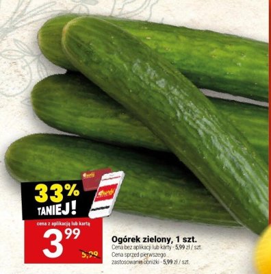 Ogórek zielony promocja w Twój Market
