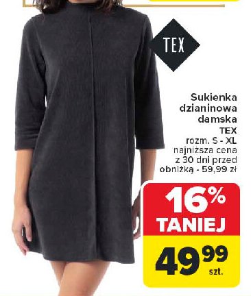 Sukienka dzianinowa damska s-xl Tex promocja