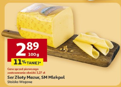 Ser Złoty Mazur, SM Mlekpol Stoisko Wągowe promocja w Auchan