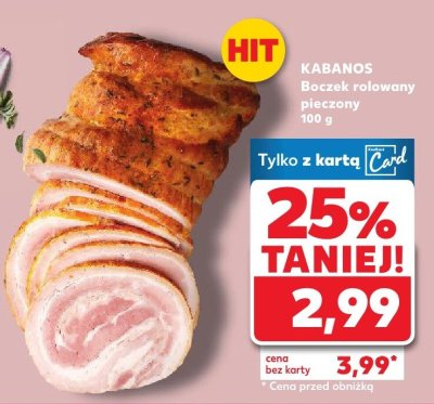 Boczek rolowany pieczony   promocja w Kaufland