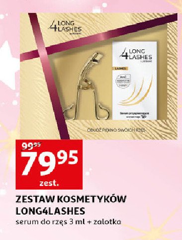 Zestaw w pude艂ku: serum do rz臋s 3 ml + zalotka Long4lashes zestaw promocja