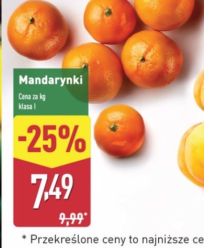 Mandarynki promocja w Aldi