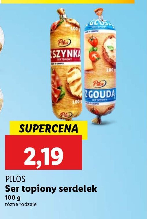 Ser topiony z szynką Pilos promocja w Lidl