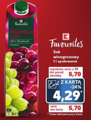 Sok winogronowy K-classic promocja