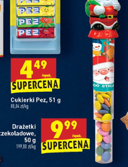 Drażetki czekoladowe mikołaj promocja