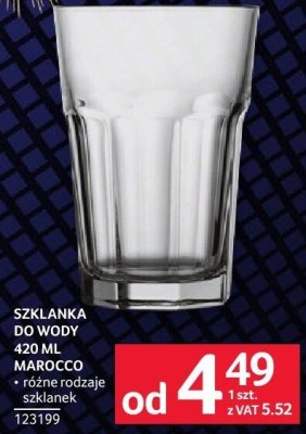 Szklanka do wody 420 ml Morocco promocja w Selgros