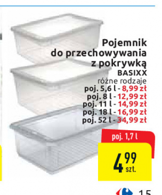 Pojemnik z pokryw膮 basixx 18l Okt promocja