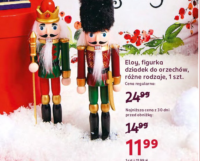 Figurka dziadek do orzechów Eloy christmas promocja w Rossmann