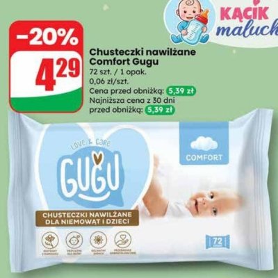 Chusteczki nawilżane Comfort  promocja w Dino
