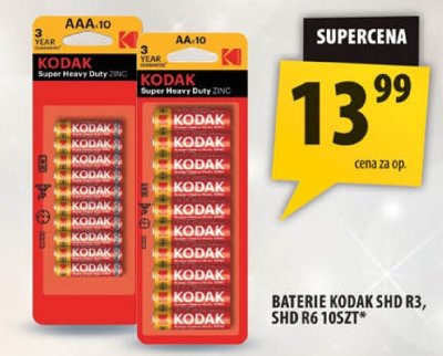 Baterie Kodak SHD A3, SHD R6 10szt. promocja w Arhelan