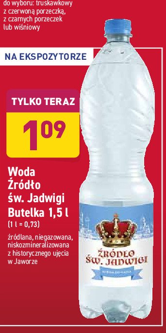 Woda 藕r贸dlana niegazowana promocja