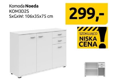 Komoda Noeda KOM3D2S promocja w Black Red White
