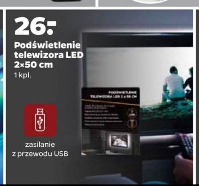 Podświetlenie telewizora led 2 x 50 cm promocja