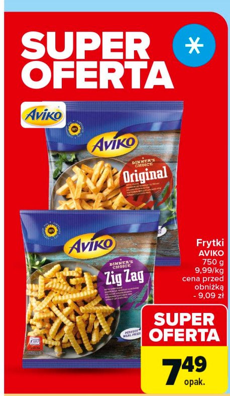 Frytki proste Aviko promocja