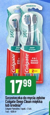 Szczoteczka do mycia zębów Deep Clean miękka lub średnia Colgate promocja w POLOmarket