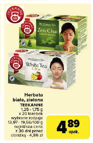 Herbata white citrus Teekanne world special teas promocja