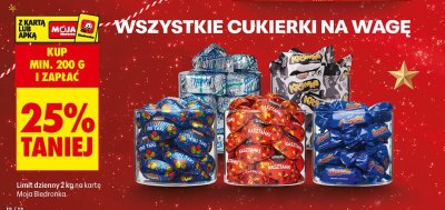 Cukierki na wagę różne rodzaje promocja w Biedronka