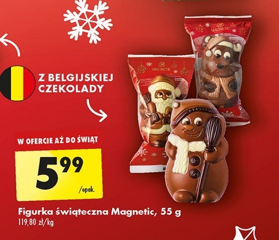 Mikołaj z czekolady Magnetic promocja