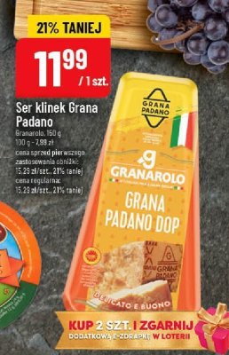 Ser klinek Grana Padano promocja w POLOmarket