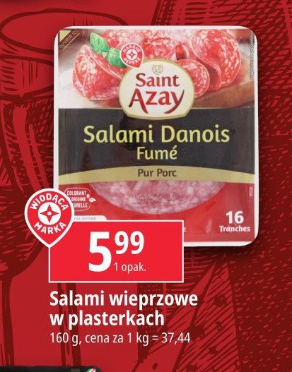 Salami wieprzowe wędzone Wiodąca marka saint azay promocja