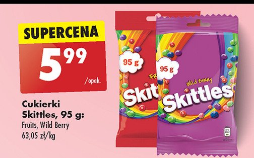 Cukierki wild berry Skittles promocja