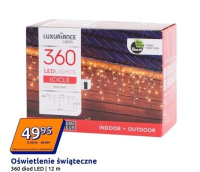 Oświetlenie świąteczne 360 diod LED 12 m promocja w Action