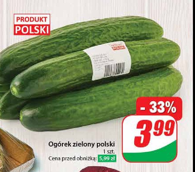 Ogórek polska promocja w Dino