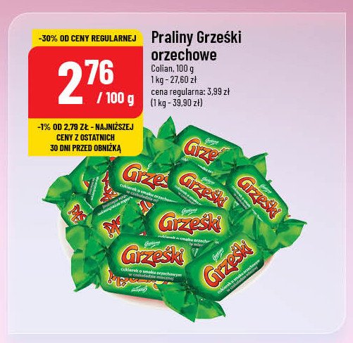 Cukierki orzechowe Grześki promocja