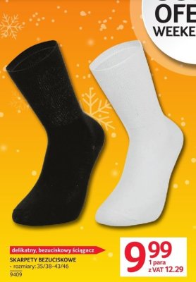 Skarpety bezuciskowe rozmiary: 35/38-43/46 promocja w Selgros