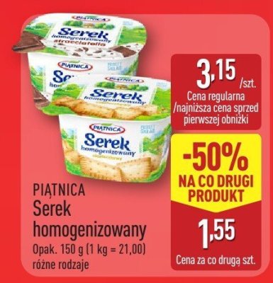 Serek homogenizowany promocja w Aldi
