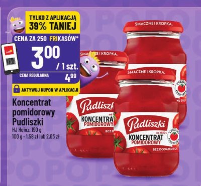 Koncentrat pomidorowy Pudliszki promocja w POLOmarket