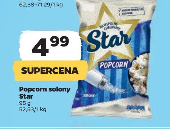 Popcorn solony Star promocja w Netto