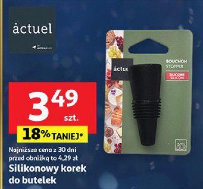 Silikonowy korek do butelek promocja w Auchan