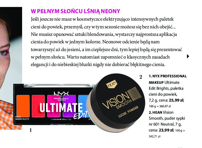 Puder do twarzy sypki 601 Hean vision smooth Hean cosmetics promocja