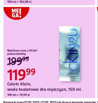 Woda toaletowa Calvin klein in2u him promocja