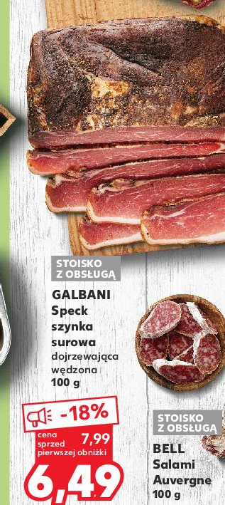 Szynka surowa speck Galbani promocja
