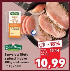 Sznycle z fileta z piersi indyka Stoisko mięsne promocja w Kaufland