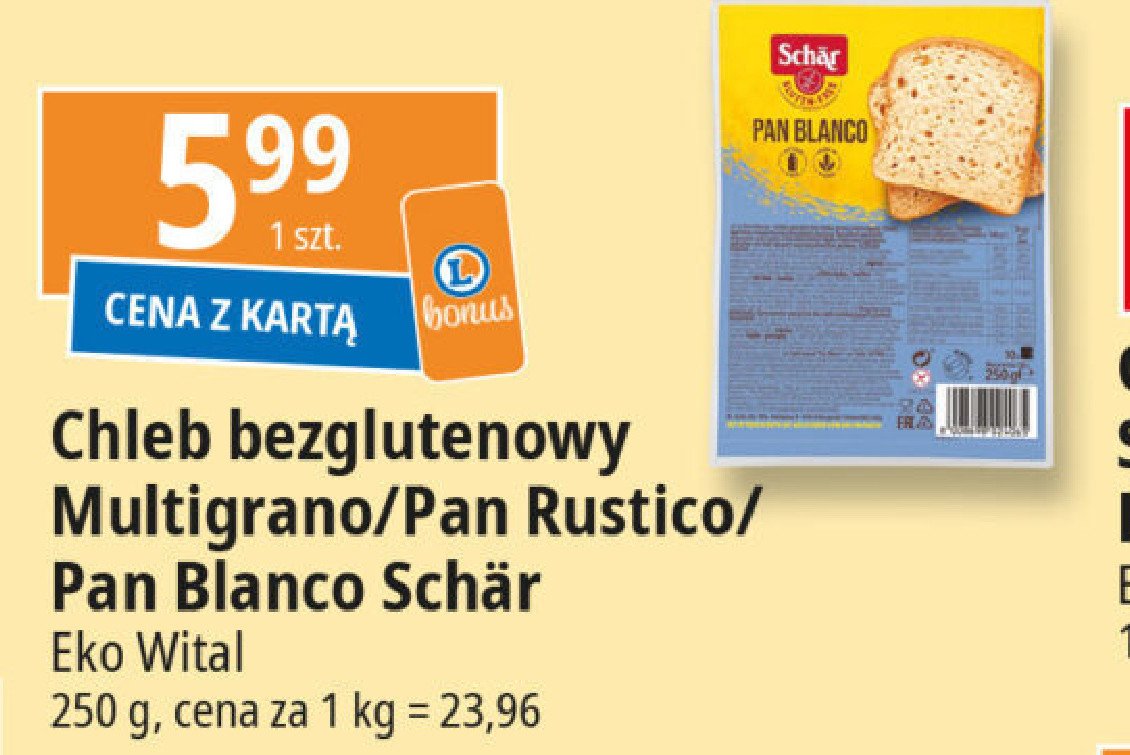 Chleb wieloziarnisty pan multigrano Schar promocja