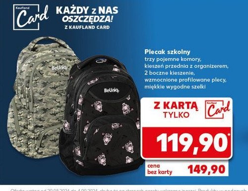 Plecak szkolny BE UNIQ Paso promocja