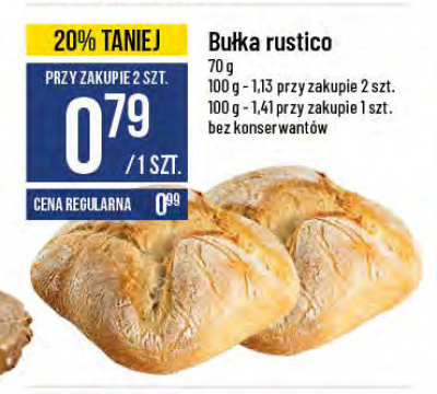 Bułka rustico promocja