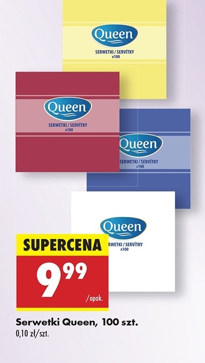 Serwetki Queen promocja w Biedronka