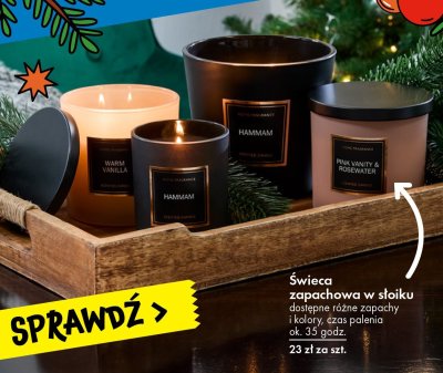 Świeca zapachowa w słoiku HOME FRAGRANCE - różne zapachy promocja w Tedi