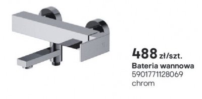 Bateria wannowa Cersanit Bari chrom promocja w Castorama