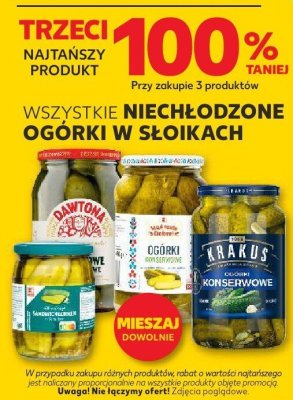 Ogórki w słoikach promocja w Kaufland